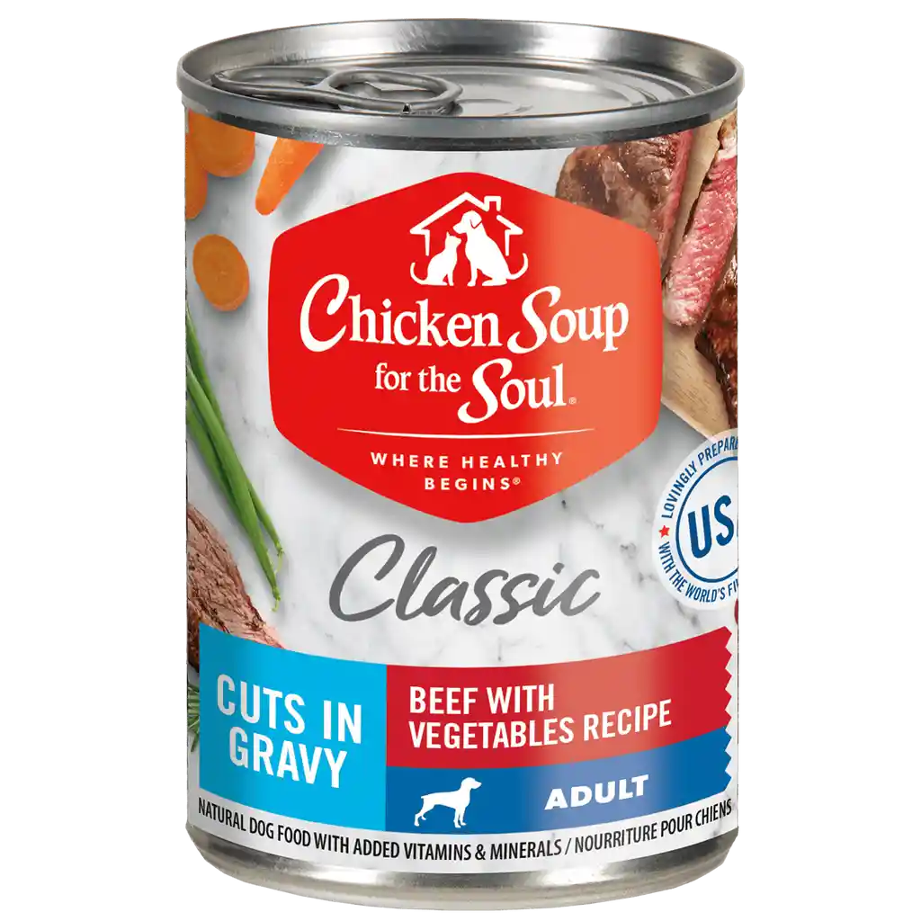 Chicken Soup Classic Dog - Beef With Vegetables Recipe - Cuts In Gravy Lata 369g