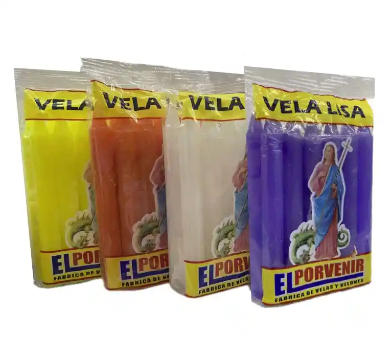 Vela Farol Lisa El Porvenir Paq X12und