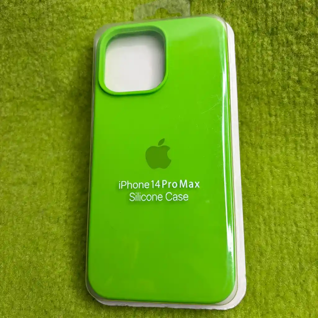 Forro Iphone 14 Pro Max / Silicona Verde