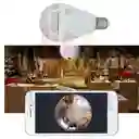 Cámara Bombillo Discreta Wifi Hd Seguridad Visión 360 Grados