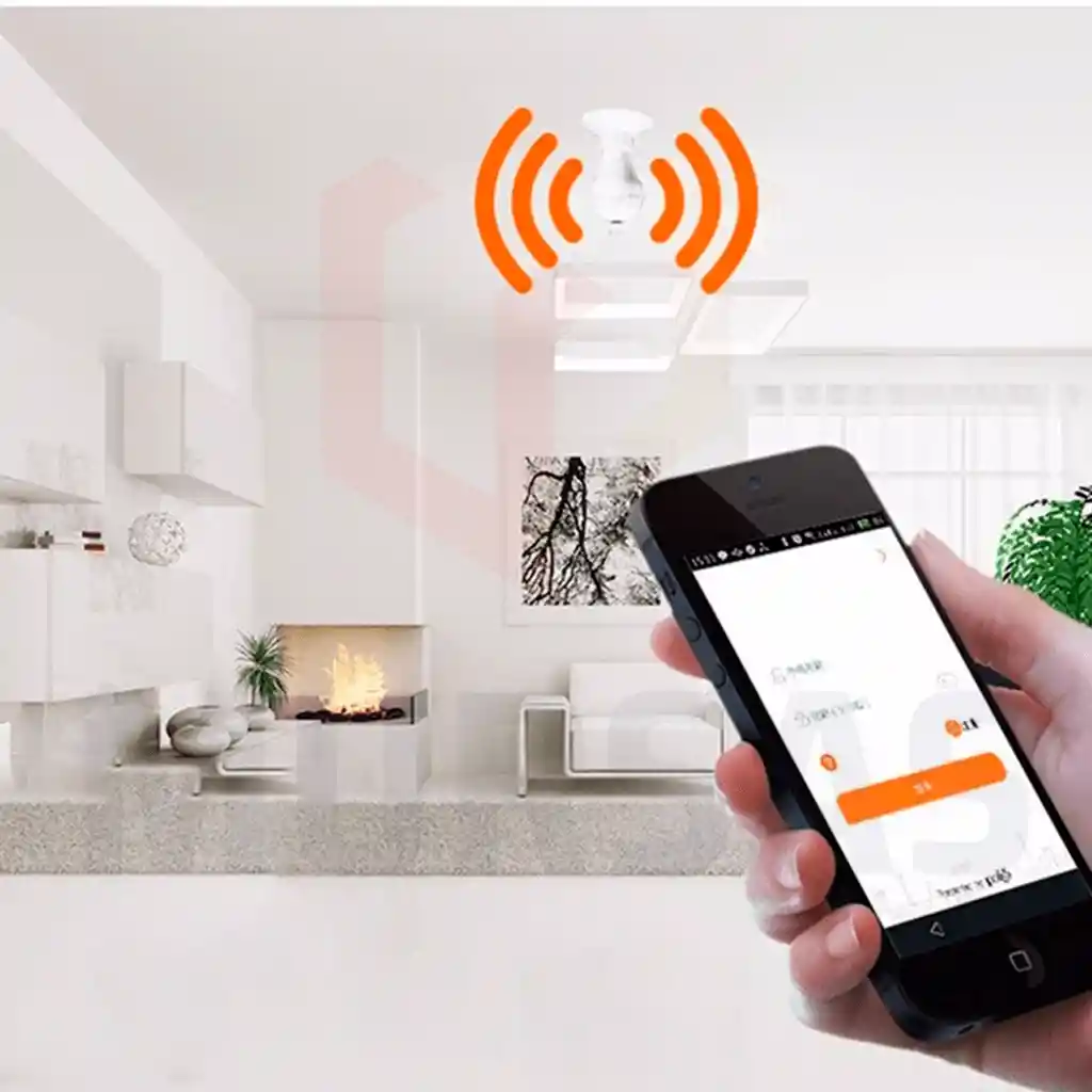 Cámara Bombillo Discreta Wifi Hd Seguridad Visión 360 Grados