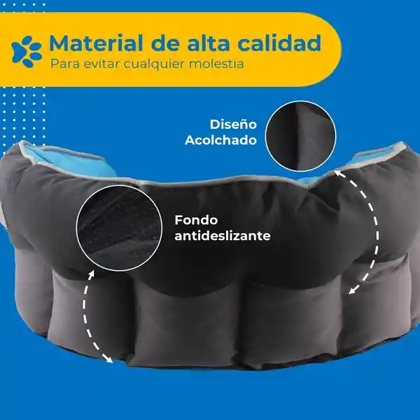 Cama Para Perro Gato Grande Mediano Petpal Lavable Acolchada