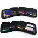 Kit Profesional Black Artisan X 120 Colores Estuche Tela