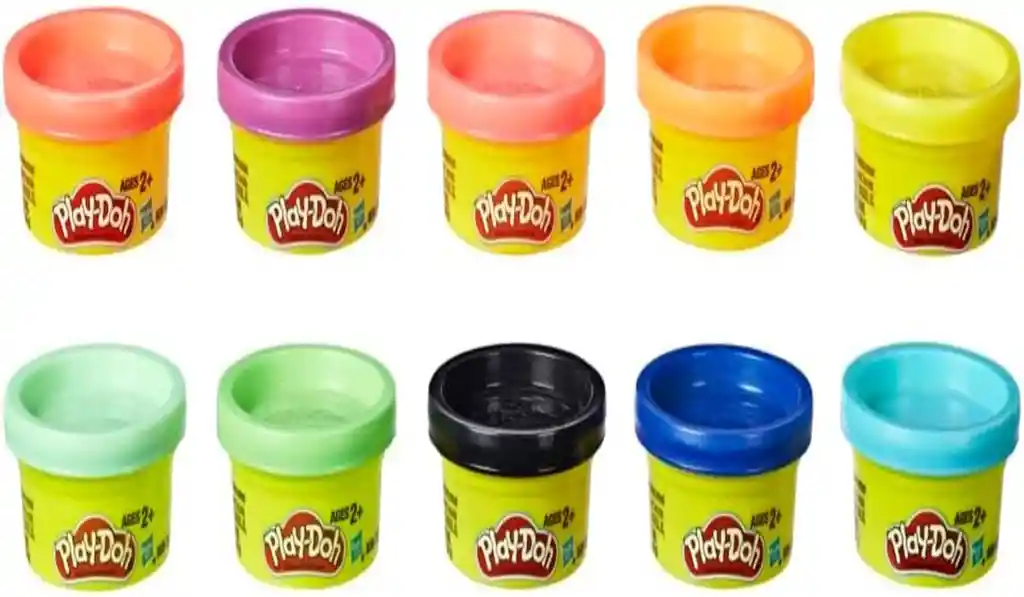 Juego Plastilina Play-doh Mini Party 10 Unidades Para Niños