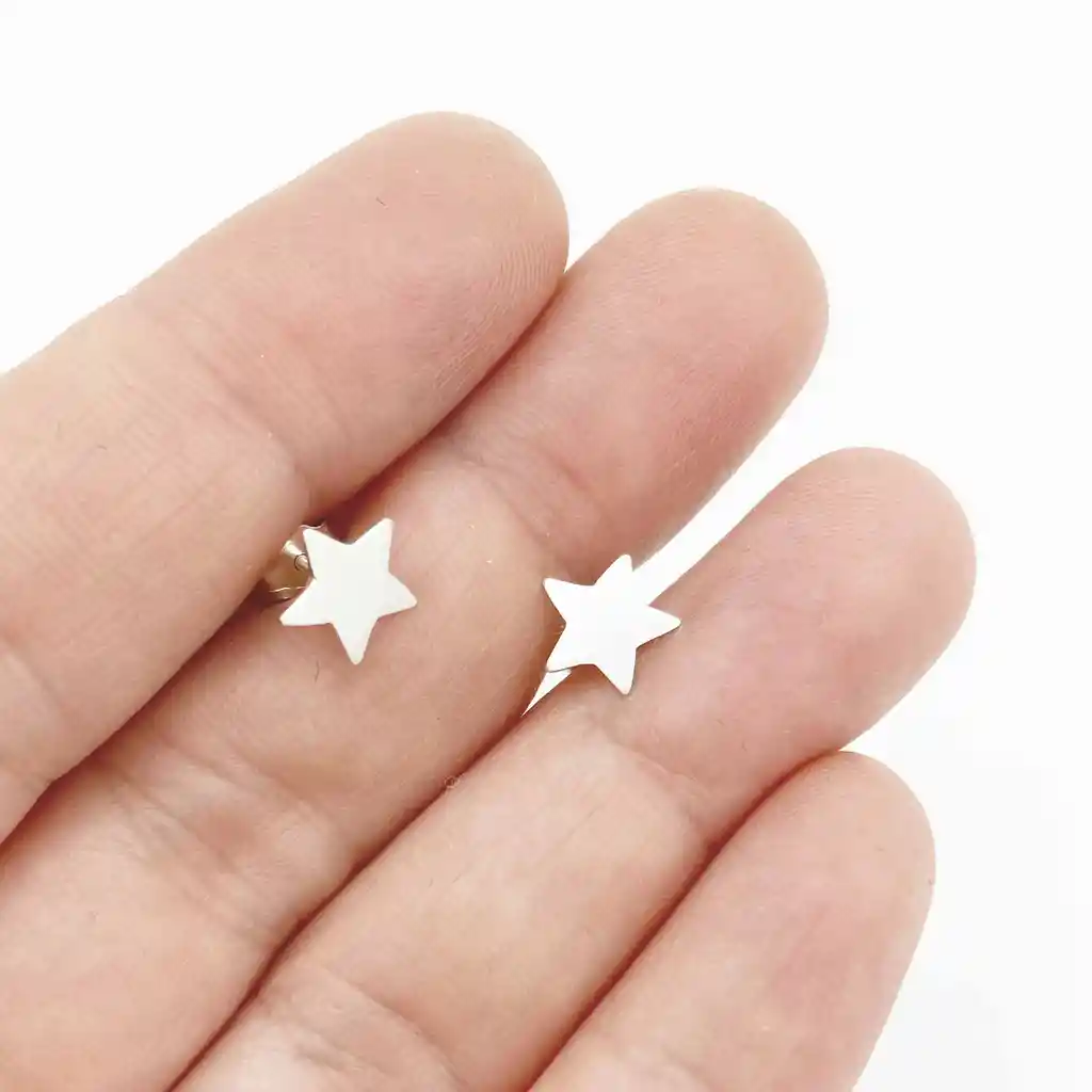 Aretes Estrellita De Plata