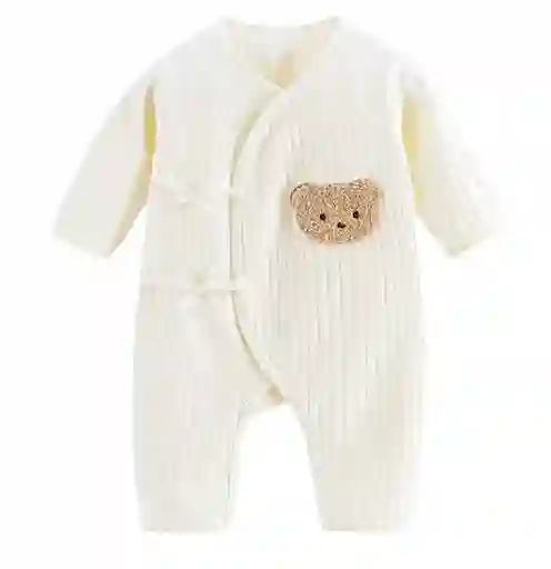 Pijama Térmica Ositos Bebes Niños 0-3 Beige