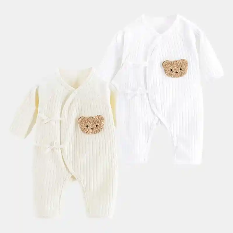 Pijama Térmica Ositos Bebes Niños 0-3 Beige