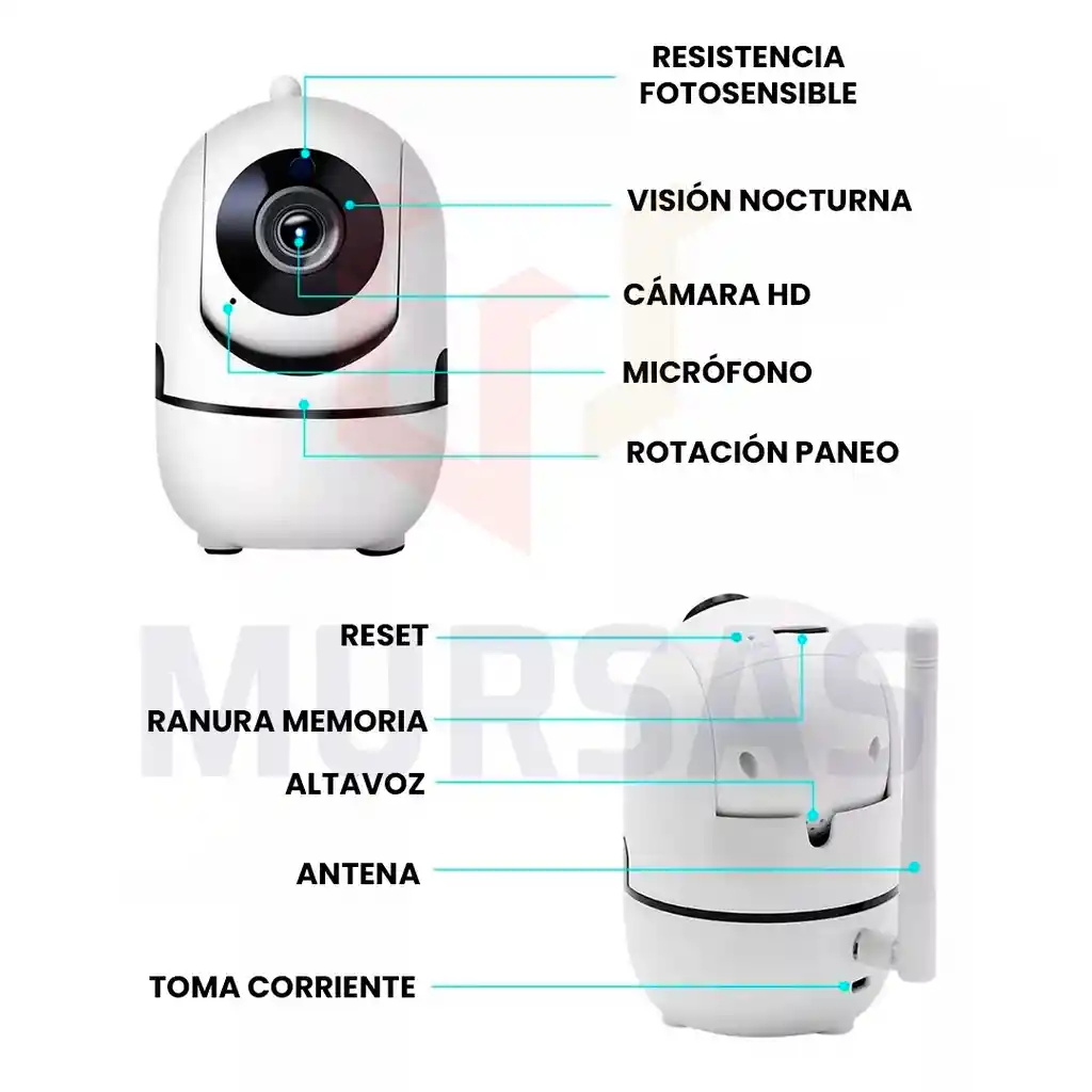 Camara Wifi Camara Inteligente Monitor De Video Para Bebe