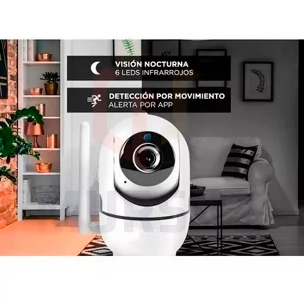 Cámara De Seguridad Wifi Full Hd 1080p Visión Nocturna