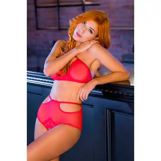 Conjunto Delhi Rojo..
