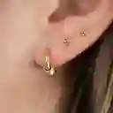 Topitos De Seguridad Triple / Dorado