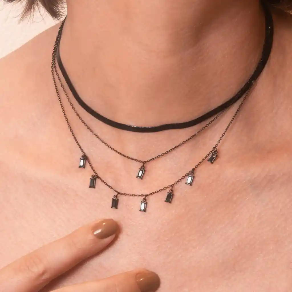 Collar Ophidia / Negro