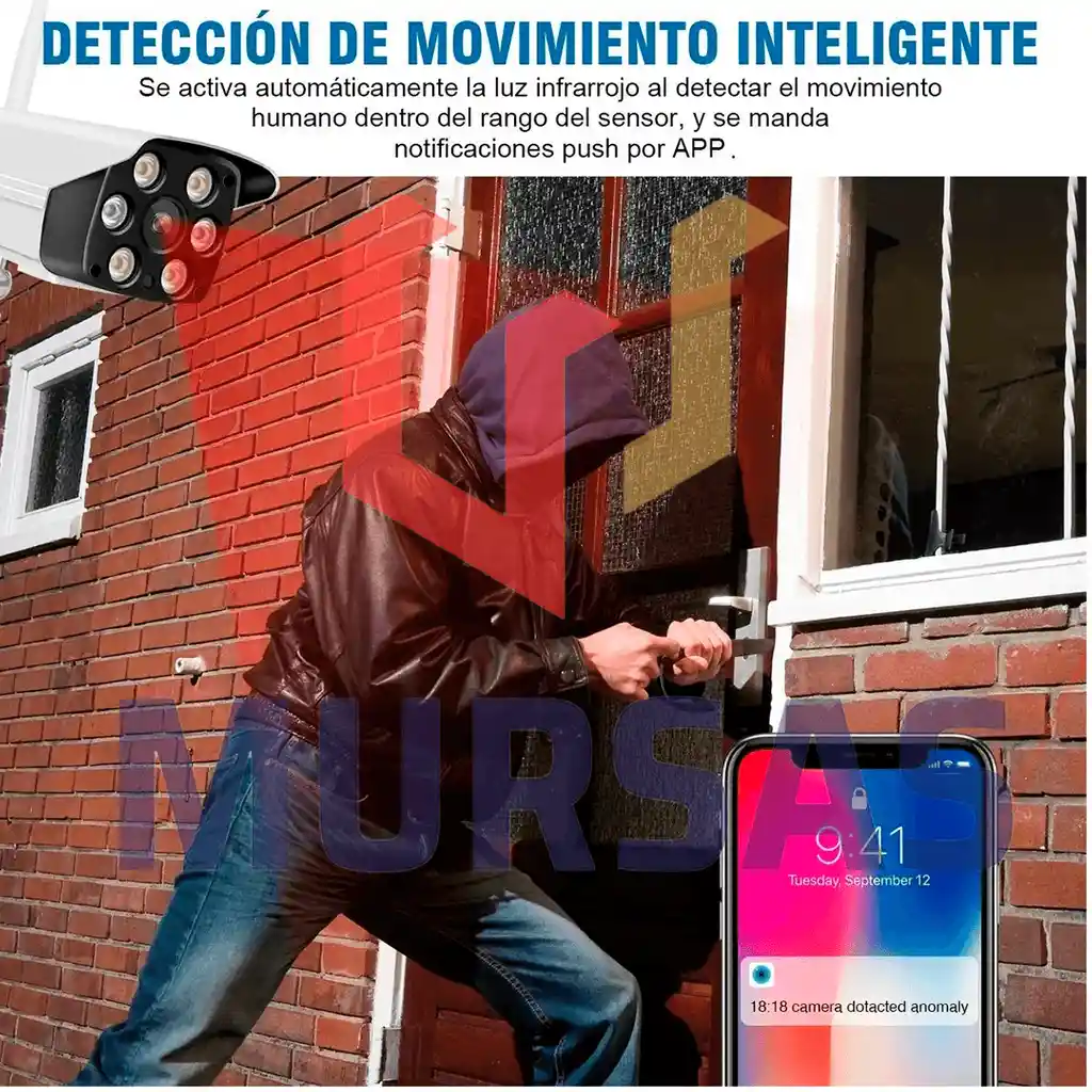 Camara De Seguridad Fija Exterior Monitoreo En Vivo