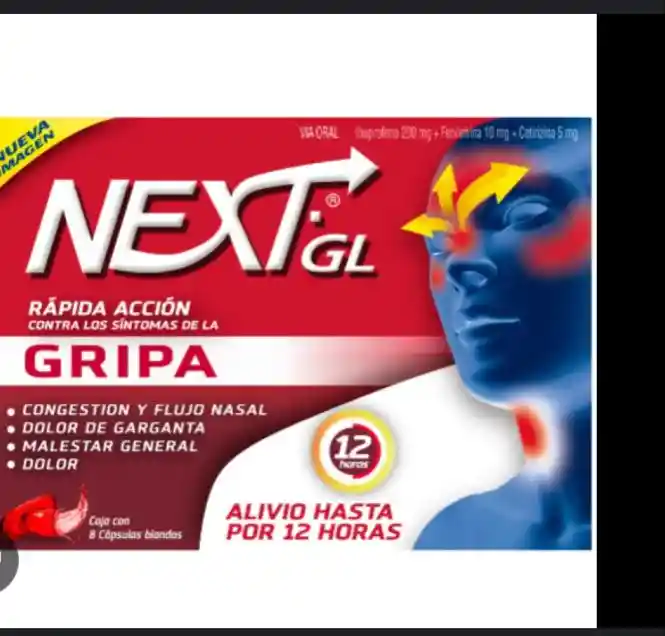 Next Gl Pastillas Para Gripa X8