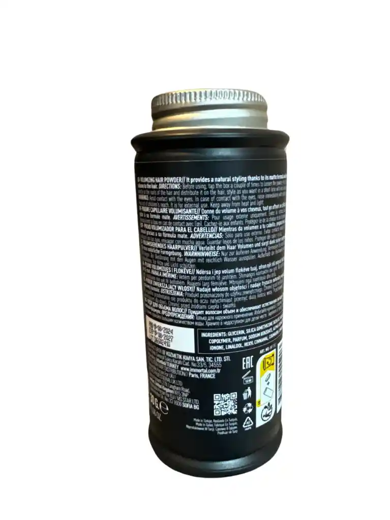 Cera En Polvo Voluminizador Immortal Negra Volume Powder