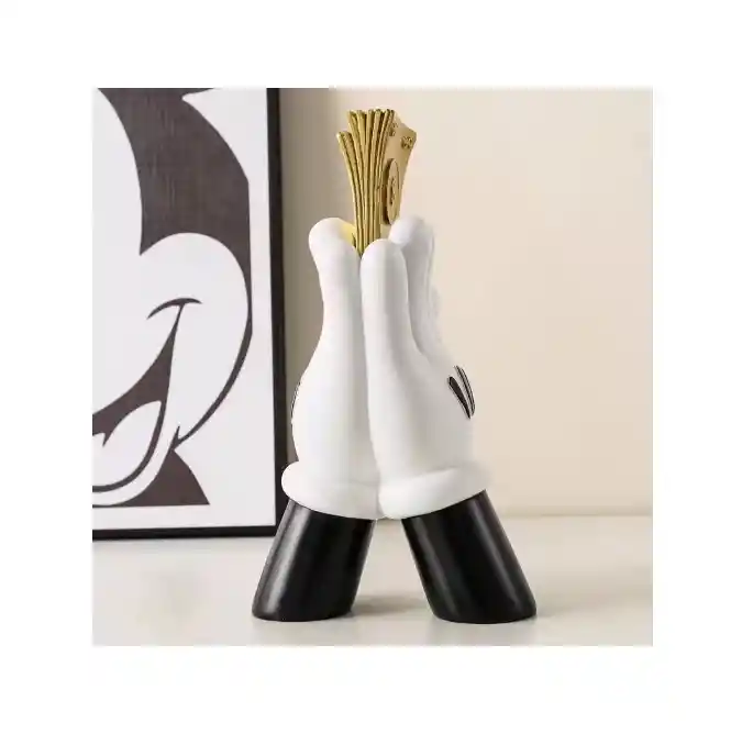 Figura Decorativa Manos Mickey Mouse Billetes