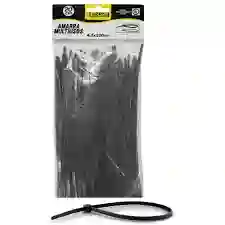 Amarra Plastica 3.6 X 35cms Negra