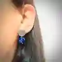 Aretes De Plata Y Piedra Lapislázuli