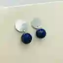 Aretes De Plata Y Piedra Lapislázuli