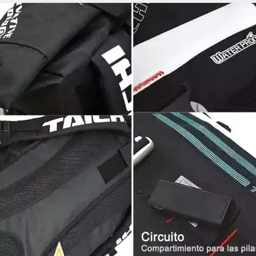 Morral Maleta Motociclista Impermeable Reflectiva Luz Ip66 Agregar A Favoritos