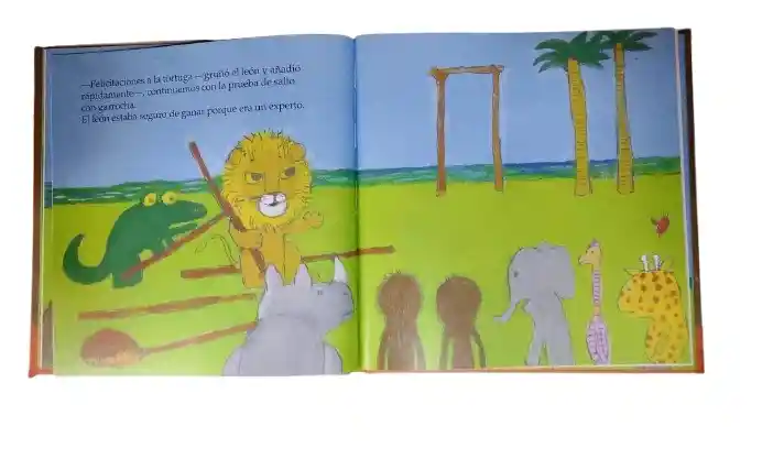 Libro Educativo La Tortuga Ganadora Para Niños Familia