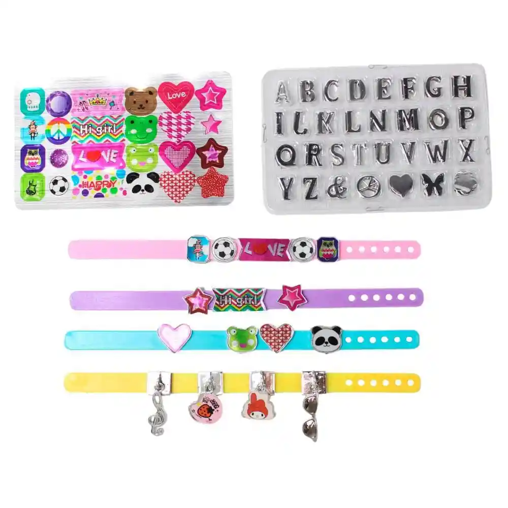 Juego Set Para Crear Pulseras Y Brazaletes Para Niñas