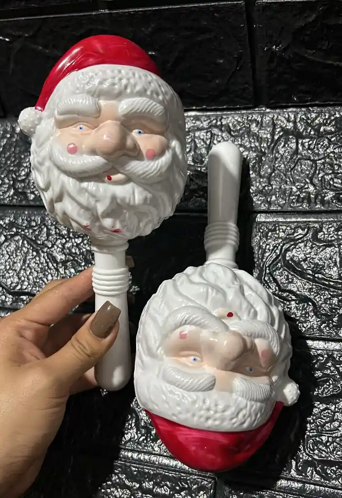 Maracas De Navidad Papa Noel Pasta