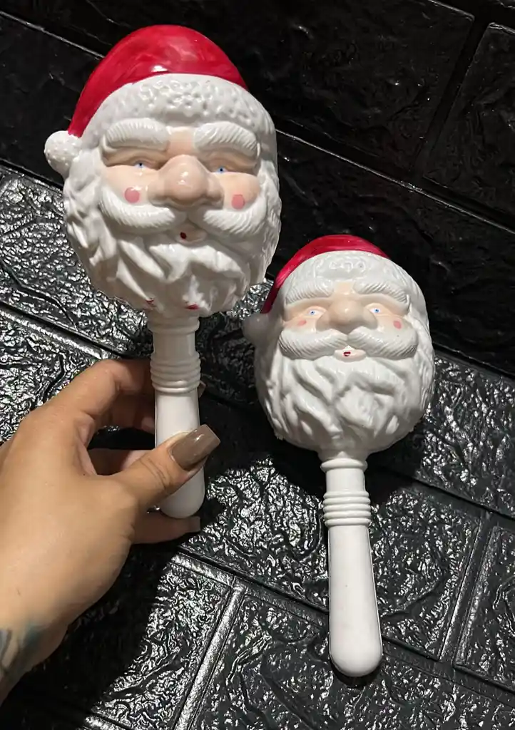 Maracas De Navidad Papa Noel Pasta