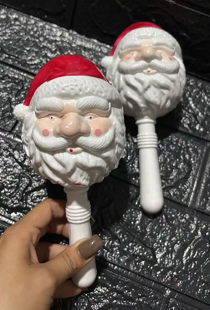 Maracas De Navidad Papa Noel Pasta