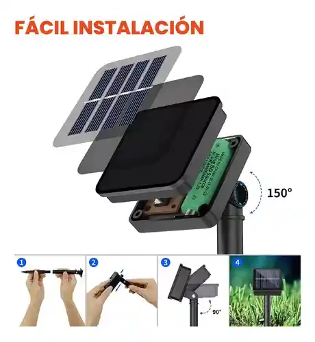 Luces Navideñas 10 Metros Panel Solar Rgb Secuencial Decora