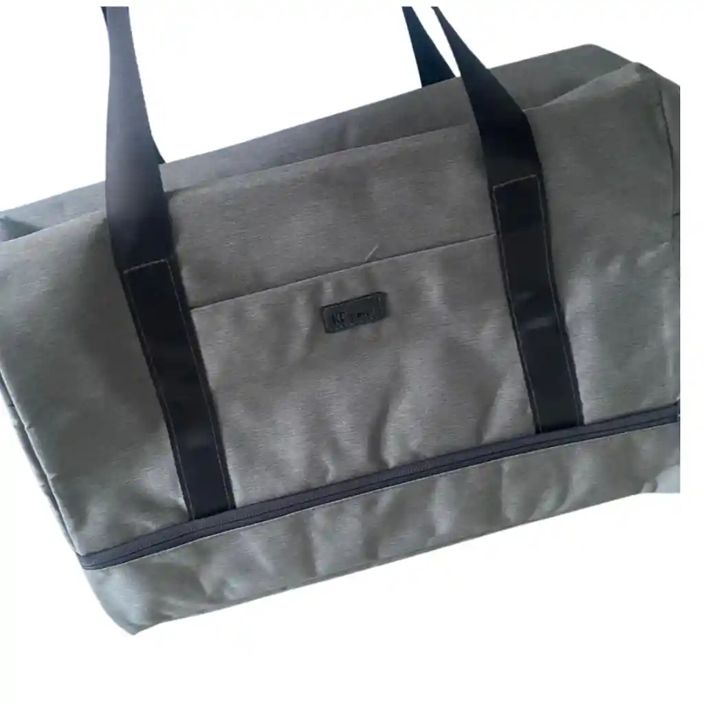 Combo Bolso Tipo Maleta + Termo Morado Y Verde