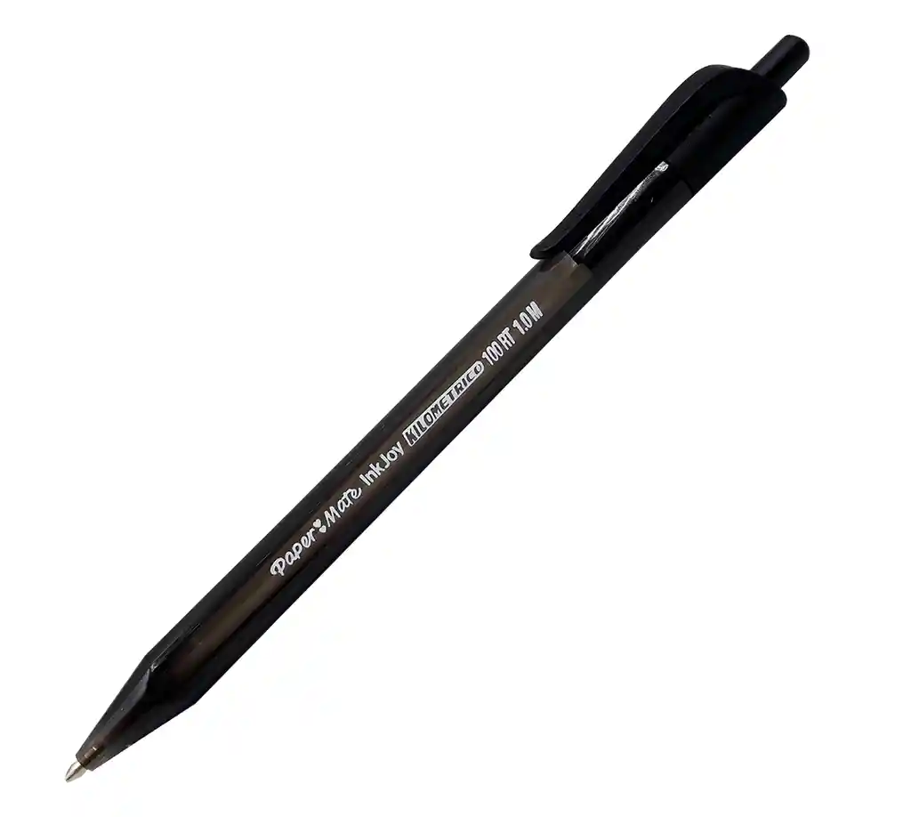 Lapicero Kilometrico Retractil Negro