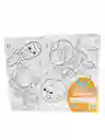 Set Juego Dibujo 5 Pintura Acrilica + 1 Mezclador + 2 Pinceles + 1 Lienzo 35x30 Cms