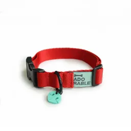 Collar M Unicolor Adorable Rojo