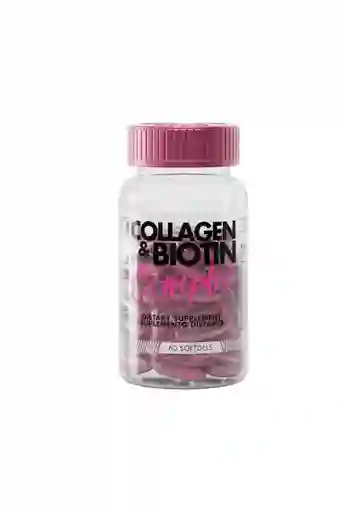 Colageno Y Biotina 60 Capsulas Healthy America