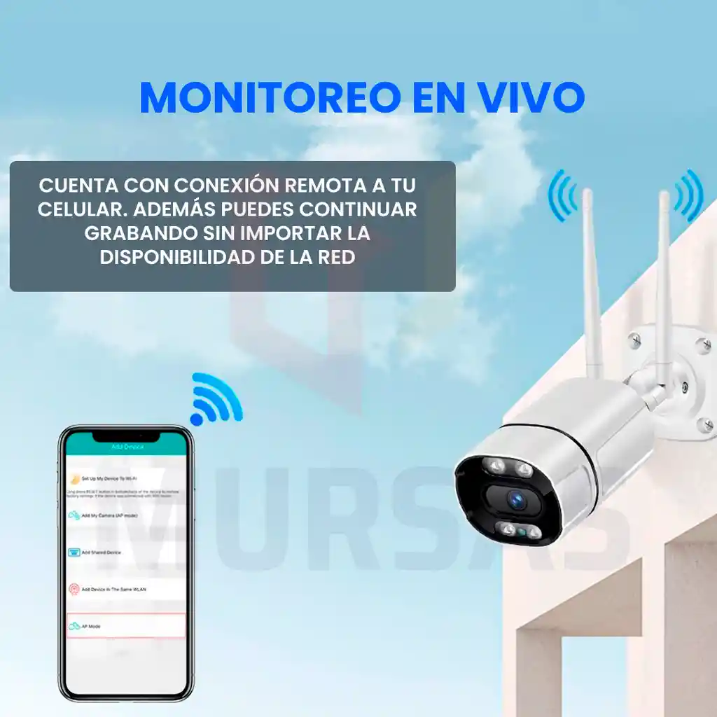 Camara Exterior Fija Ip Visión Noctura Resistente A Exteriores