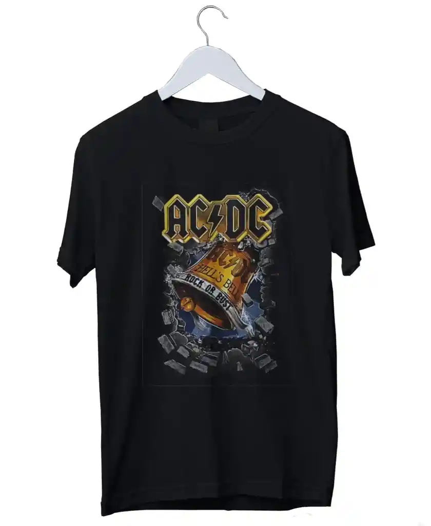 Camiseta Acdc Camisetas Bandas De Rock Acdc Unisex