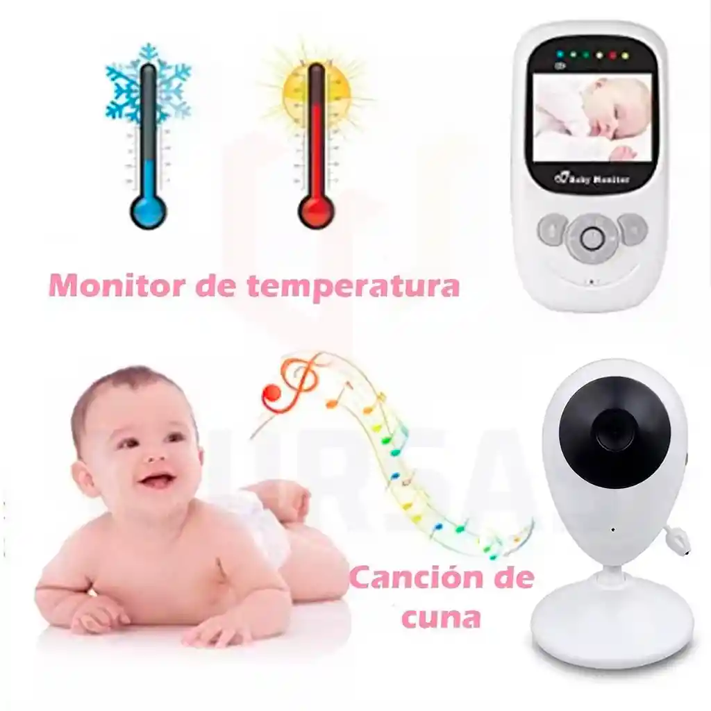 Monitor De Video Y Audio Para Bebés Vision Nocturna