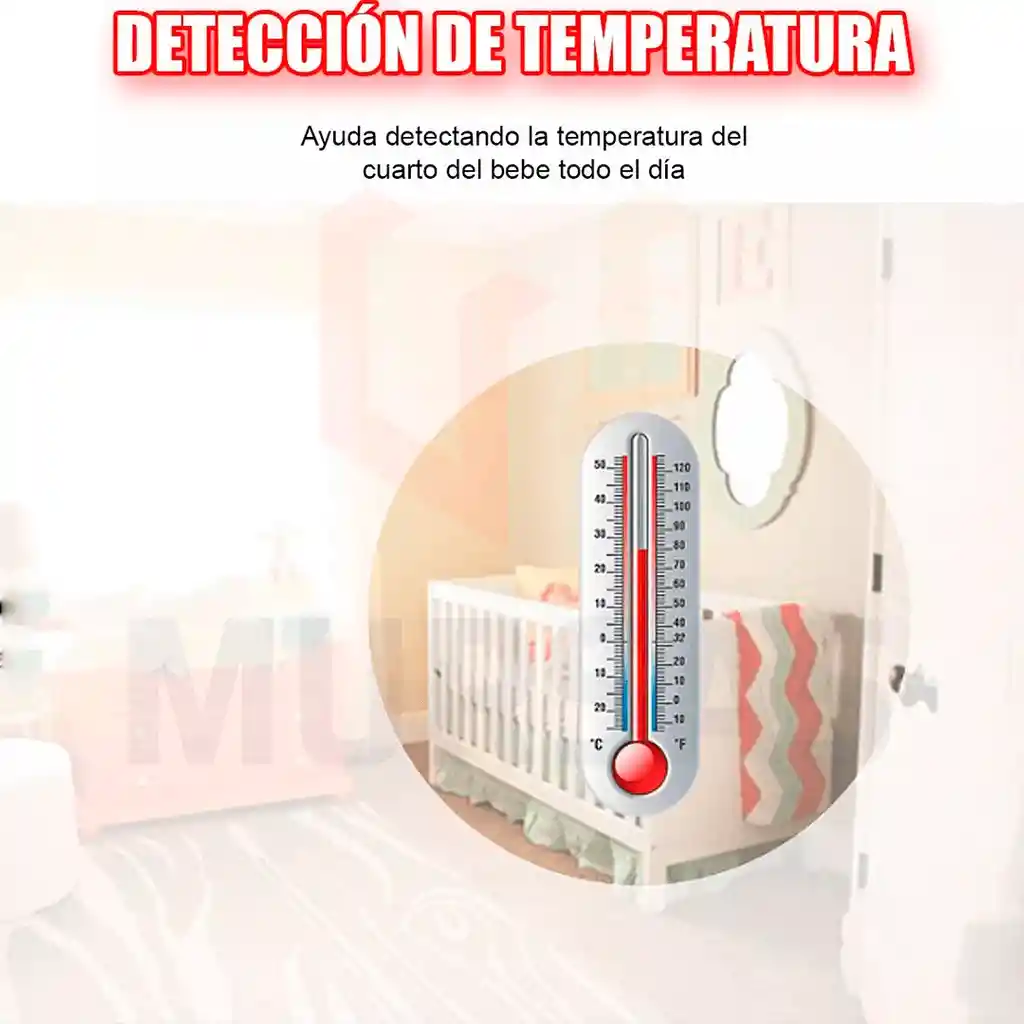 Monitor Para Bebe Inalámbrico Cámara De Seguridad Nocturna