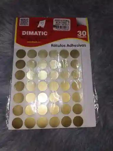 Sticker O Rotulo Dorado
