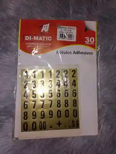 Sticker O Rotulo Numeros