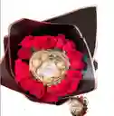 Ramo De Rosas "corazón De Fuego"