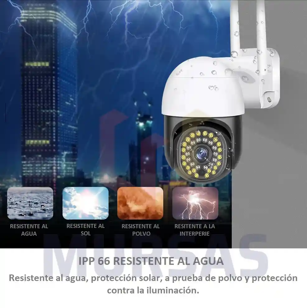 Camara Exterior Full Hd Con Vision Nocturna Vigilancia 24/7