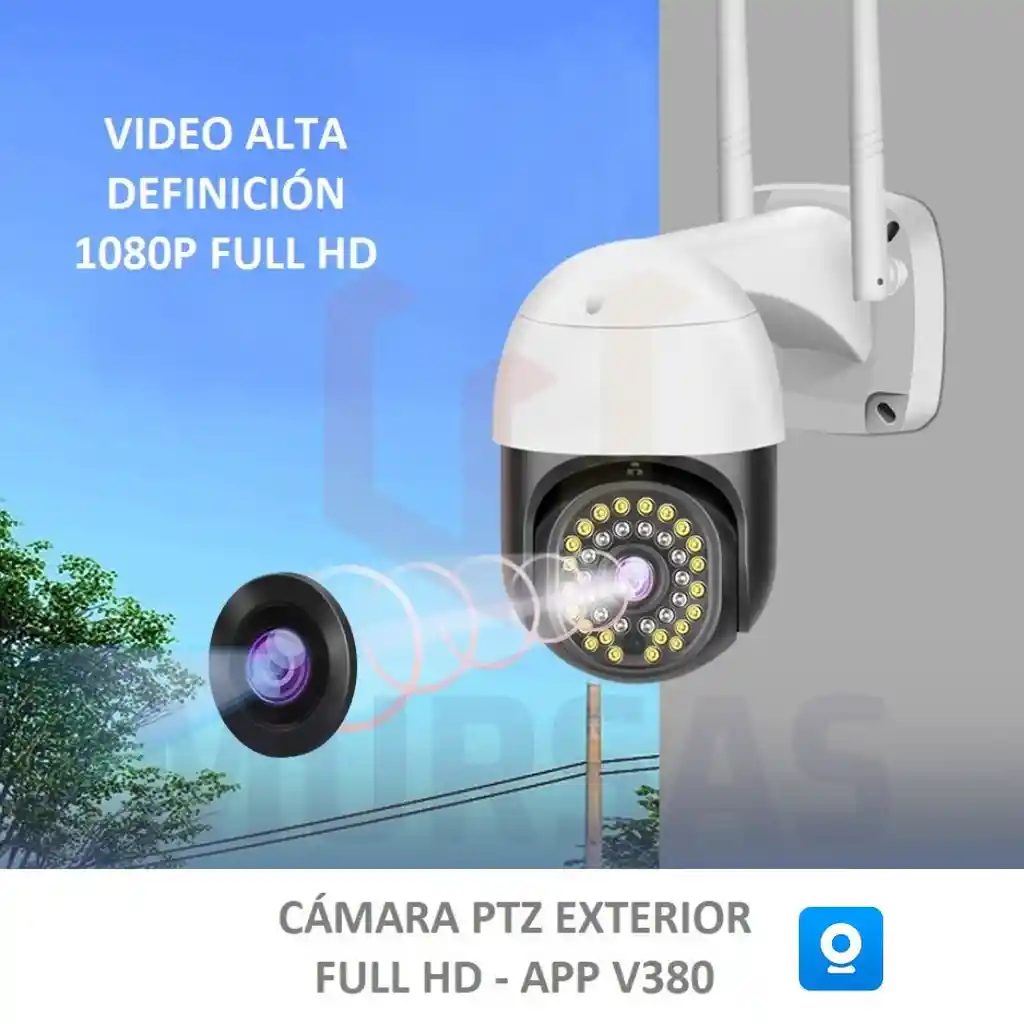 Camara Domo Giratoria 360° De Seguridad Wifi Full Hd 1080p