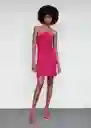 Vestido Lemon Fucsia Talla XL Mujer Mango