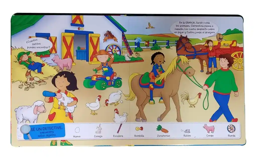 Libro Interactivo Actividades Caillou Y Sus Amigos Para Niños