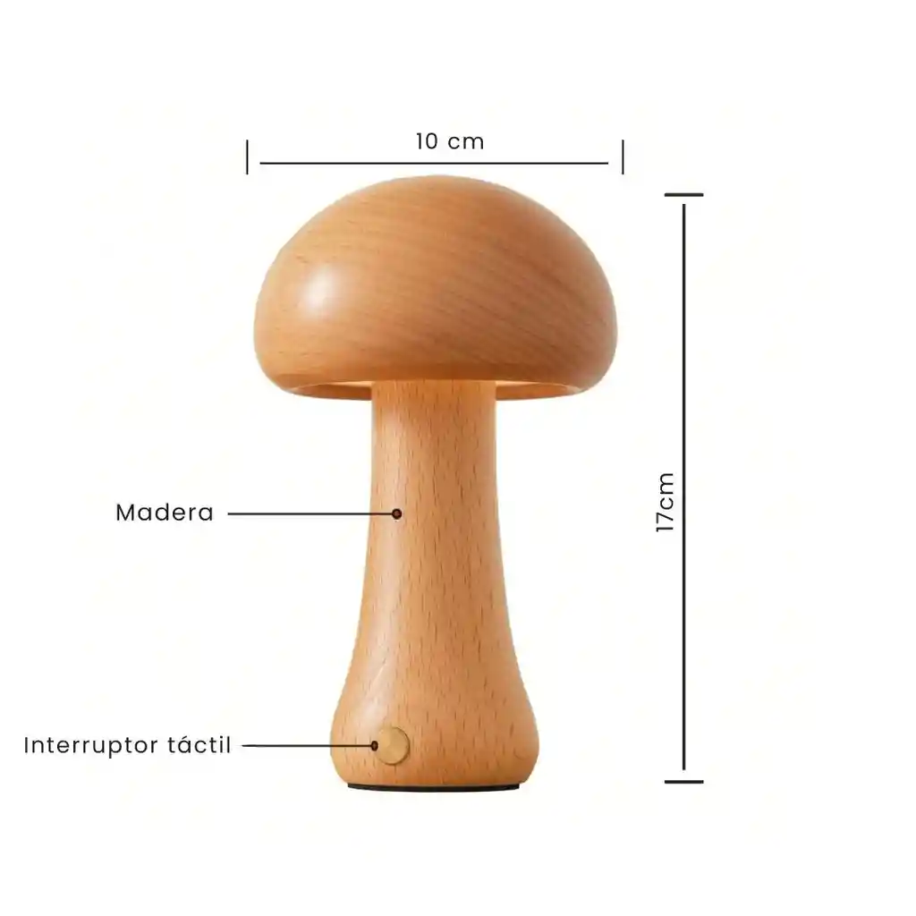 Lámpara Decorativa En Forma De Hongo