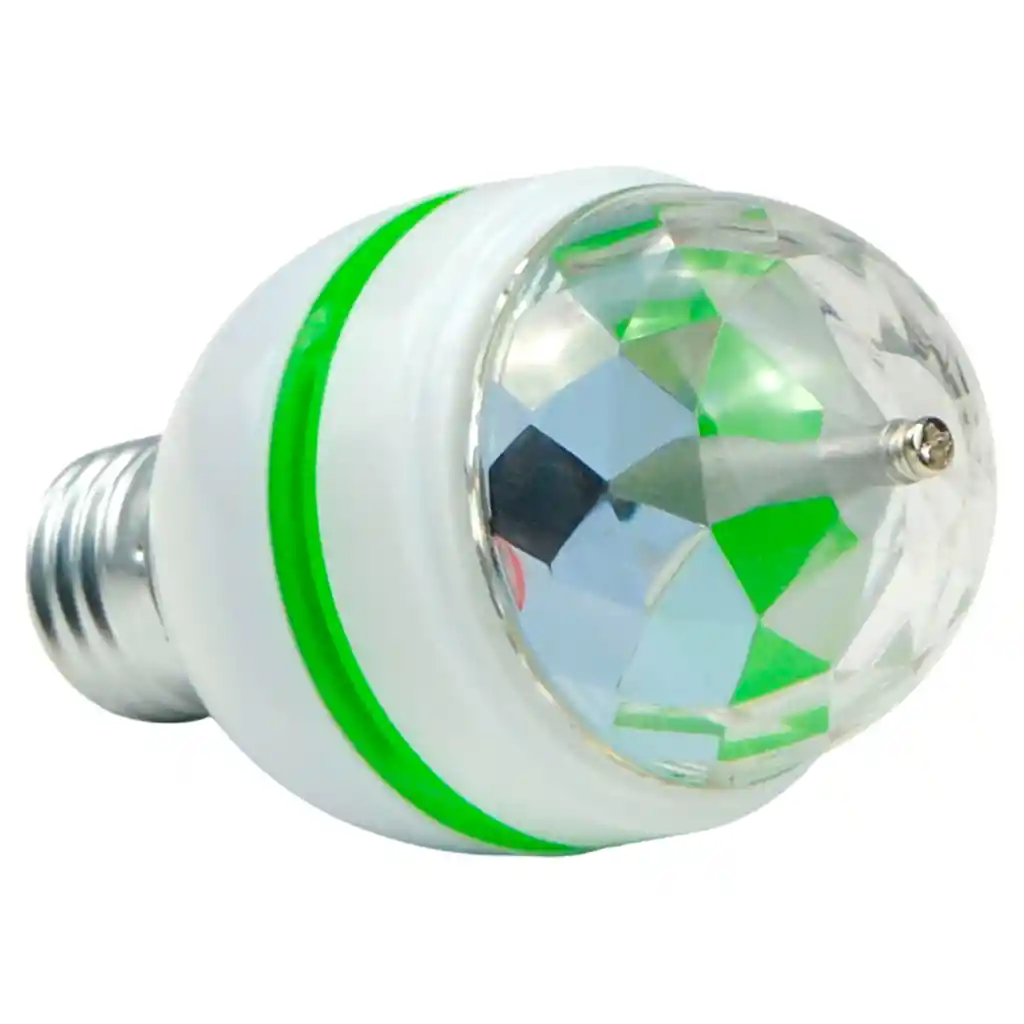 Bombillo Led Discotequero Giratorio Luces Colores Navidad