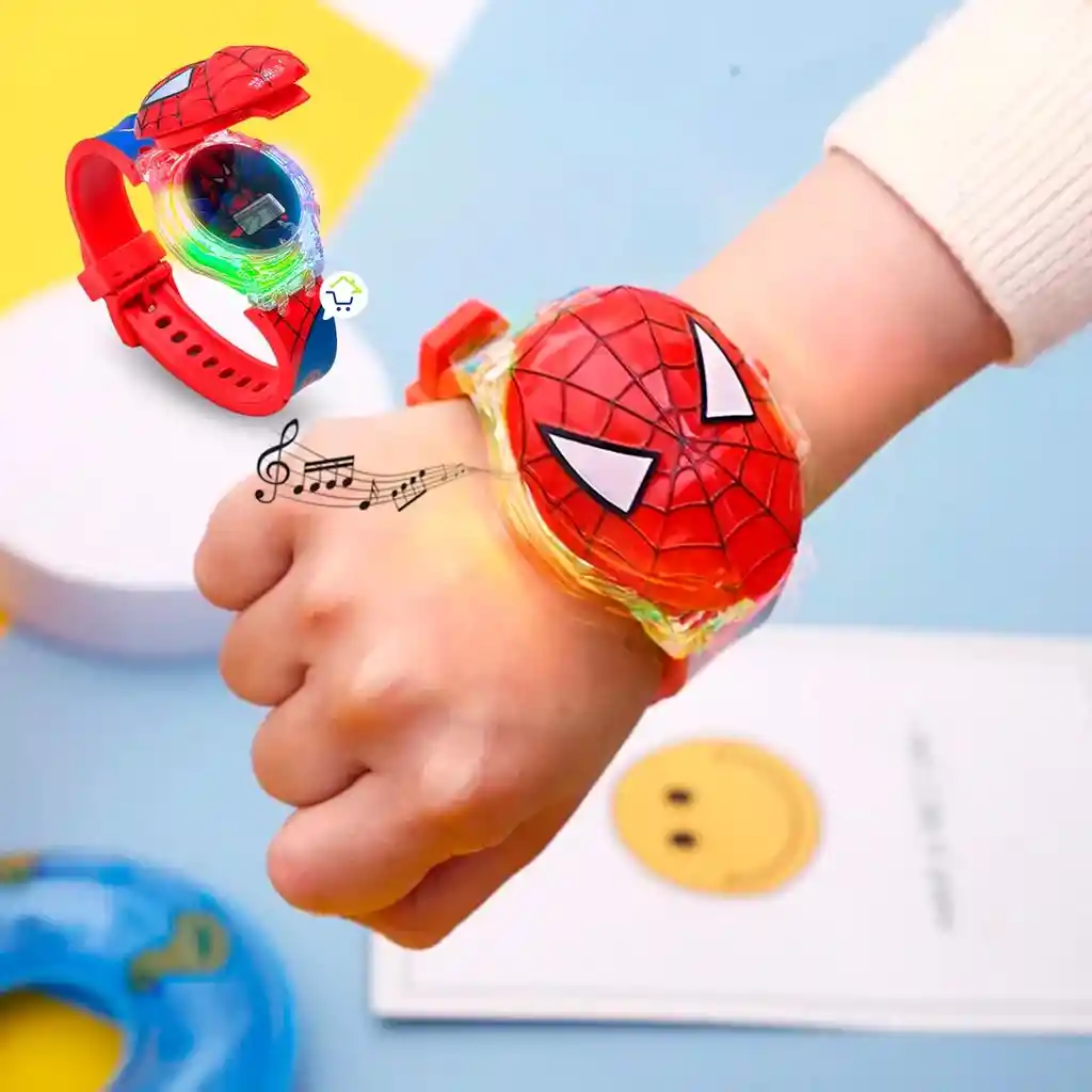 Reloj Digital Con Luces Y Sonido Spiderman