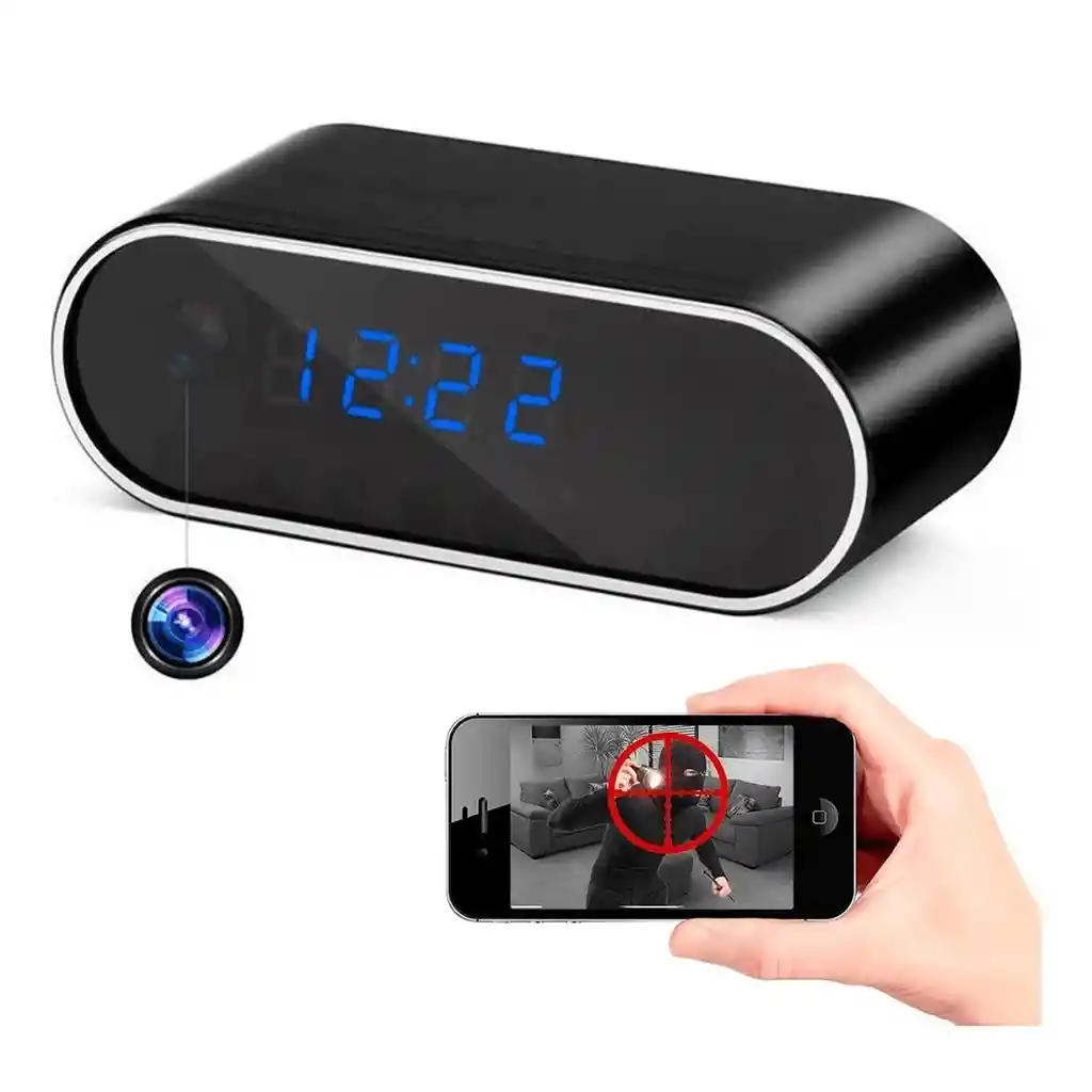 Camara Reloj De Mesa Espia Hd 1080p Wifi Negocio - Hogar